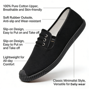 <span class=keywords><strong>Zapatillas</strong></span> Casuales Ligeras de Alta Calidad a Precio Mayorista para Caminar, con Soporte para el Mercado Marítimo, Transporte Marítimo, de Tela de Algodón, Antideslizantes - Product Image 4