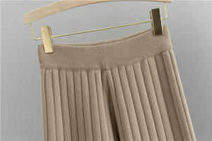 Ensemble 3 pièces pour femme : <span class=keywords><strong>pull</strong></span>, gilet tricoté à col en V et pantalon – Collection automne-hiver tendance, tricoté à l'ordinateur - Product Image 6