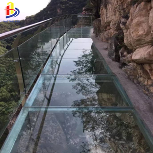 Tùy Chỉnh Du Lịch Núi Danh lam Thắng Cảnh Tại Chỗ Ngoài Trời Phiêu Lưu Treo Skywalk Đáy Sàn Kính Lối Đi Bầu Trời Cầu - Product Image 2