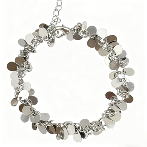 Latón Joyería Al por mayor nicho de moda de lujo romántico platino Chapado en forma especial racimo pulsera de múltiples pétalos decoración de noticias - Product Image 1