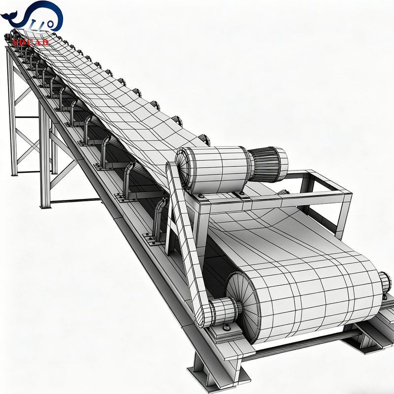 Heavy Duty Belt Conveyor for Continuous