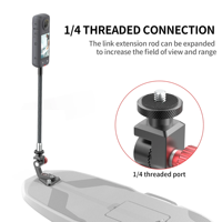 Exklusive Neue Elektrische Surfbrett-Universalhalterung für Actionkameras, Passend für Waydoo Flyer One Surfbrett und Insta360