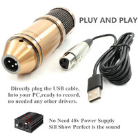 Kits bm-800 USB professionnel cardioïde Podcast Studio Microfone PC ordinateur micro pour jeu enregistrement Youtube