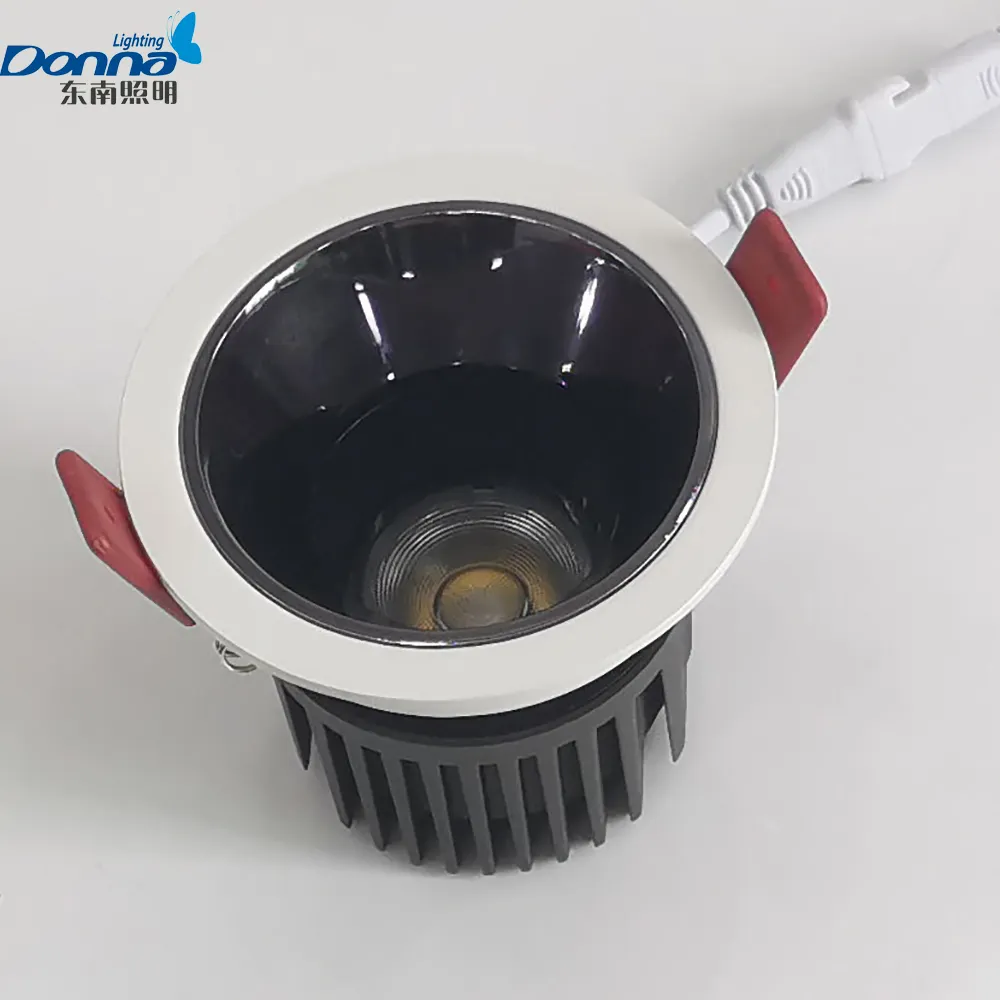 Donna 2023 New Design Recessed Anti Glare Adjustable Indoor Wall Washer 12w Led Downlight Down Light