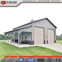 Petite Maison Maison Préfabriquée Bâtiment de Ferme Structure Métallique Barndominium Kits Grange Métallique en Acier