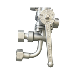 DQS15D Port 22 ODM Cryogenic 5-Way Ball <b>Diverter</b> Valves with 316 Stainless Steel Manual Operation for Gas in Bulk Storage - Product Image 1