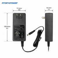 Frontpower 65w 24V 2.5A 2.7A 19V 3.42A 12V 5A adaptateur secteur USA prise UL FCC 2 broches adaptateurs muraux pour le marché Amérique/Canada