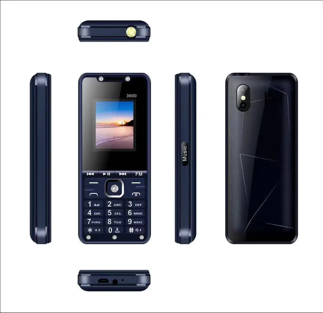 2019 dual sim 1.8 inch grote batterij mobiele telefoon 25BL zaklamp mobiel