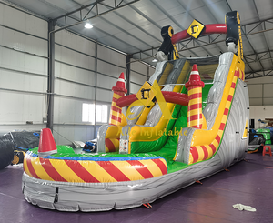 Nhà <span class=keywords><strong>s</strong></span>ản xuất <span class=keywords><strong>Inflatable</strong></span> ướt và khô trượt ngoài trời chủ đề trượt <span class=keywords><strong>Inflatable</strong></span> nhảy trượt với hồ bơi trẻ em - Product Image 6