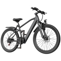 Sepeda Kota 26-inci 36V 10.5AH Baterai Lithium Transmisi 21-kecepatan Motor Hub Belakang Suspensi Ganda Rem Cakram Ganda Rangka Baja
