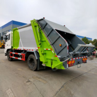 Camion compacteur de déchets Dongfeng Tianjin de 12 m³, camion d'assainissement scellé anti-fuite de 16 tonnes