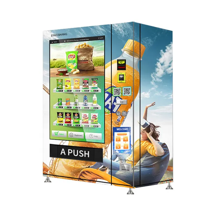 24 часа онлайн продажи сладкий Снэк картофель фри торговый автомат