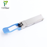 100G QSFP28 LR 10KM SRX4600 Firewall QSFP 100G LR4 1310nm Duplex LC Fiber Optic Transceiver Kompatibilitas Luas