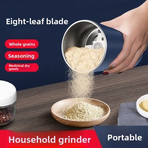 Molinillo de Café y Hierbas de Acero Inoxidable para el Hogar, con Ocho Cuchillas Ajustables, para Cereales y Granos, Ideal para Regalo - Product Image 3