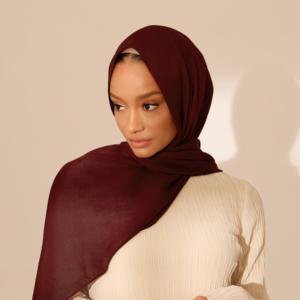 Hijab multifonction en modal printanier 180*70cm, doux, personnalisable, respirant, mode islamique modeste, léger - Product Image 1