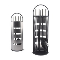 Ensemble de 5 outils pour foyer, poignées en laiton, ensemble de manutention pour foyer, pince, pelle, brosse, pique-cheminée, accessoires pour poêle à bois, foyer