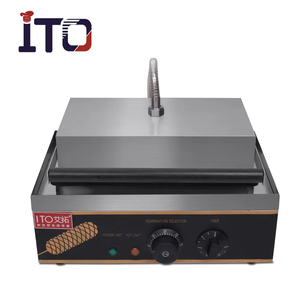 Vente personnalisée Machine automatique de fabrication de gaufres électriques pour snacks et aliments Machine électrique de fabrication de gaufres pour snacks - Product Image 2