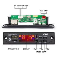 Placa decodificadora de MP3 con aplicación de enlace AB de 12V, pantalla a Color, grabación USB, llamada, Radio FM, música Digital, FLAC/WAV para altavoz de coche