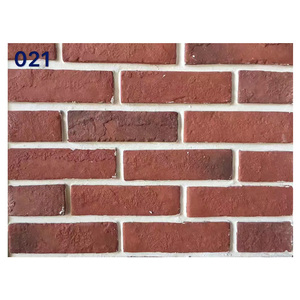 Rusty cũ tìm kiếm Màu đỏ Văn hóa nhân tạo gạch đá Veneer lò sưởi bao gồm xi măng khuôn đỏ gạch chất lượng cao - Product Image 1