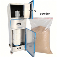 Collecteur de poussière à jet pulsé en acier inoxydable, filtre à cartouche industriel, extracteur de poussière, ligne de traitement des poudres fines pour l'industrie alimentaire et chimique