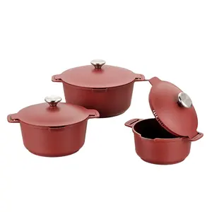 Conjunto de panelas de cozinha de alumínio de qualidade premium com fundo de indução e caçarola de utensílios de cozinha de qualidade premium