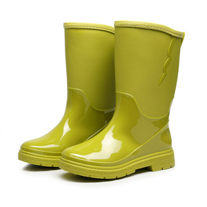 <span class=keywords><strong>Stivali</strong></span> da Pioggia in PVC alla Moda per Donne, Scarpe Impermeabili in Colori Vivaci con Proprietà Antiscivolo per l'Estate - Product Image 3