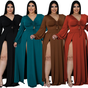 knee length dresses for ladies Sheer Lace-Bodice Plus-Size Long Black Prom Dress– PromGirl main image 0