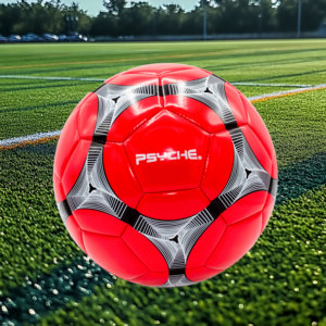 Psiche Logo personalizzato pallone da <span class=keywords><strong>calcio</strong></span> rosso PVC macchina cucita taglia 5 <span class=keywords><strong>calcio</strong></span> per la fabbrica all'aperto all'ingrosso - Product Image 1