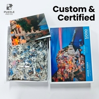 Rompecabezas de Cartón Personalizado de 1000 Piezas, Fabricante de Juguetes DIY Personalizados OEM, Impresión a Todo Color Certificada para Regalos