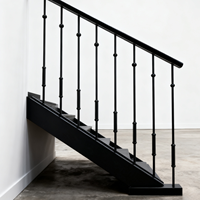 Rampe d'escalier sécurisée Rampe de balcon Rampe de balcon Rampe de fer Balustre durable pour l'escalier de la villa