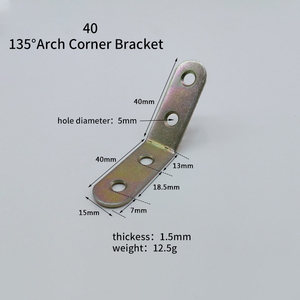 90 ° 135 ° vòm bằng đồng L đồ nội thất khung nối ốc vít khung tam giác góc phải hình ảnh khung gỗ khung - Product Image 6