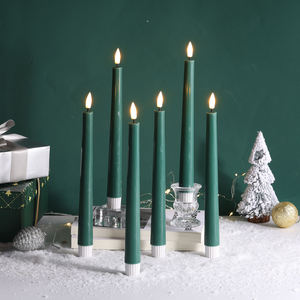 Bougie conique à <span class=keywords><strong>LED</strong></span> alimentée par batterie de Mermei <span class=keywords><strong>avec</strong></span> <span class=keywords><strong>télécommande</strong></span>, <span class=keywords><strong>cire</strong></span> de paraffine faite à la main pour les fêtes - Product Image 4