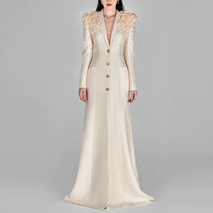 knee length dresses for ladies Tulip Chiffon Gown with Shawl – Monique Lhuillier main image 0