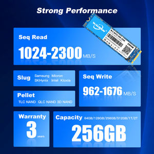 2025 высокоскоростной для Walram M.<span class=keywords><strong>2</strong></span> NGFF 2280 256 ГБ SSD надежное решение для хранения для настольных компьютеров и ноутбуков - Product Image 3