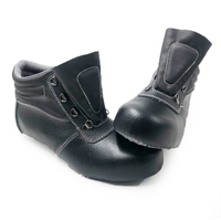 Chaussures de travail de sécurité imperméables chaussures semi-finies en cuir dessus pour hommes