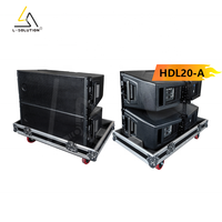 Système de sonorisation L-solution H20+H228 700W avec 8 enceintes Line Array doubles de 10 pouces et 2 caissons de basses doubles de 18 pouces, garantie 2 ans