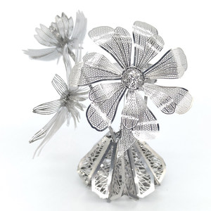 Puzzle 3D in Metallo a Tema Floreale, Modello Educativo Fai-da-Te per Adulti, Regalo Unisex, Prodotto in Cina - Product Image 5