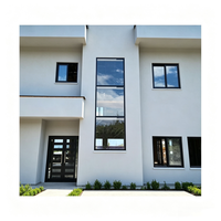 Ventana Corredera de Aleación de Aluminio Resistente a Huracanes para Azoteas de Hoteles, con Rotura Térmica, Vidrio de Impacto, Apertura Interior, Insonorizada y con Certificación Energy Star