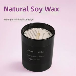 Vela Aromática de Lujo Hecha a Mano con Cera de Soja y Vidrio Negro Mate, Venta al por Mayor, Múltiples Fragancias, Larga Duración, para el Hogar, Interiores y Festividades - Product Image 2