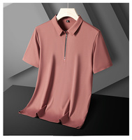 Chemises polo à manches courtes en nylon pour homme, avec fermeture éclair, nouveau design, sports d'équitation, évacuation de l'humidité, en stock