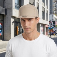 Casquette de baseball unisexe en polyester 100 % imperméable, coupe laser 7 panneaux, style Oxford sportif, à visière plate, ajustée, personnalisable, avec fermeture snapback, vente en gros