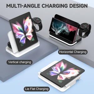 2024 Best Selling Foldable USB Type C Charger Adapter 15W Fast <b>Magnetic</b> Holder Multi-Function for Samsung Watch Earbuds Phone - Product Image 2