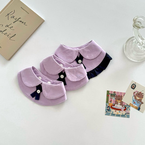 Bavoirs populaires pour animaux de compagnie, écharpes pour chats violettes, style uniforme scolaire thaïlandais, bavoirs mignons pour chiens, style Instagram-worthy. - Product Image 3