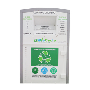 Fábrica al por mayor al aire libre antirrobo <span class=keywords><strong>ropa</strong></span> <span class=keywords><strong>usada</strong></span> donar papelera - Product Image 1