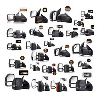 Rétroviseur de remorquage extensible chauffant BY Power avec clignotant et éclairage de dégagement pour Ford F150 F250 F350 F450 F550