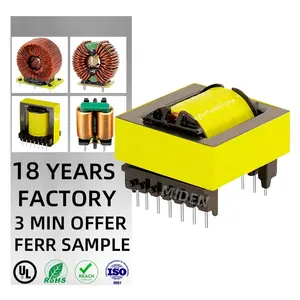 Ferrietkern Hoge Frequentie Transformator 16 Pin Elektronische Ac 110V 220V 380V Naar Dc 12V 24V 48V Hoog Vermogen Ec42 Er42 Transformator