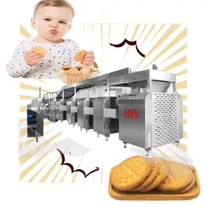 Máquina de galletas de soda de acero inoxidable Máquina para hacer galletas y embalaje Máquina de embalaje tipo almohada de envoltura de flujo de galletas