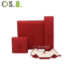 Caja de Joyería de Piel Sintética de Doble Puerta Blanca de Lujo al por Mayor para Pulseras, Pendientes, Collares, Anillos - Product Image 2