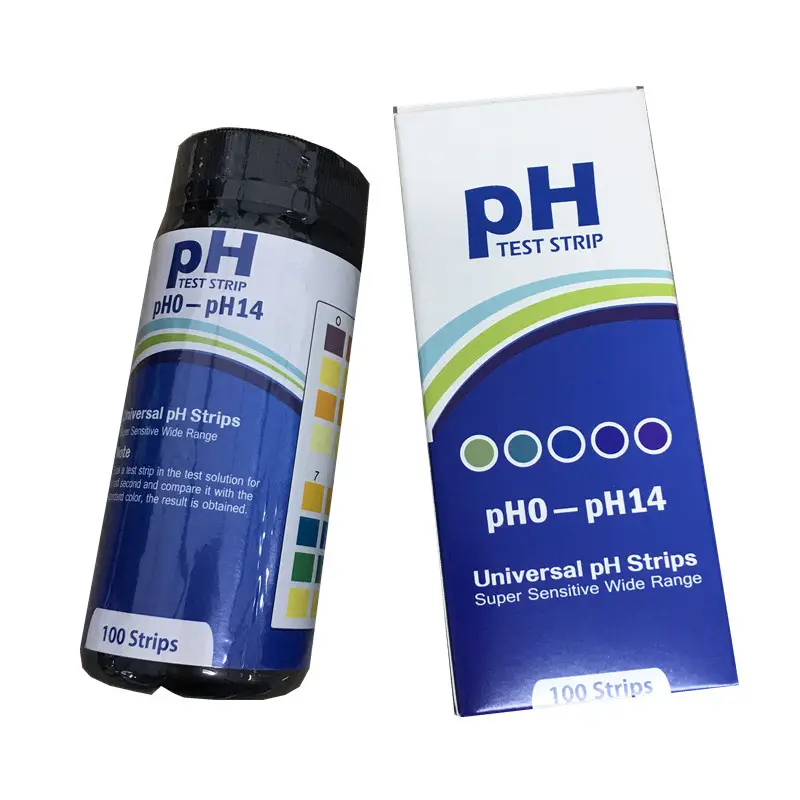 Tiras de teste de ph super sensíveis, 0-14 para solo, saliva, urina, aquários, laboratório, água potável, piscina