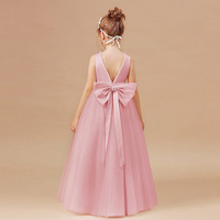 Robe de princesse de luxe pour filles, robe de demoiselle d'honneur en tulle, vêtements de performance pour enfants, tenue haut de gamme pour événements et fêtes